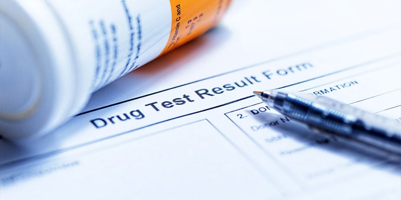 What happens if you don't pass a drug test?