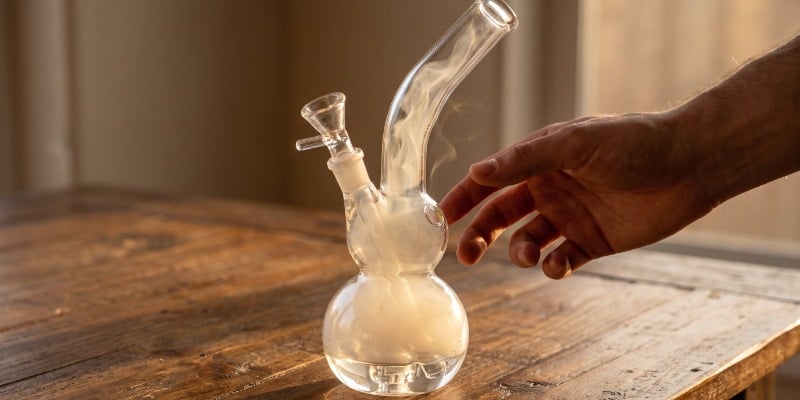 Glass Bong Double Bowl Glass Bong Double Bowl