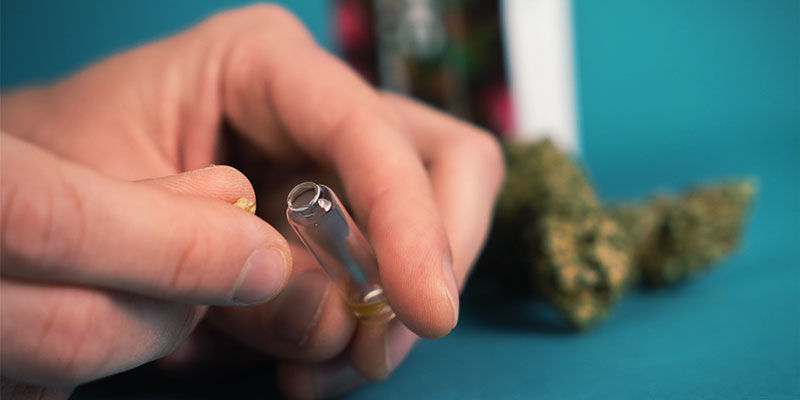 EZ Test THC: Place A Small Amount Of Your Sample Material Inside