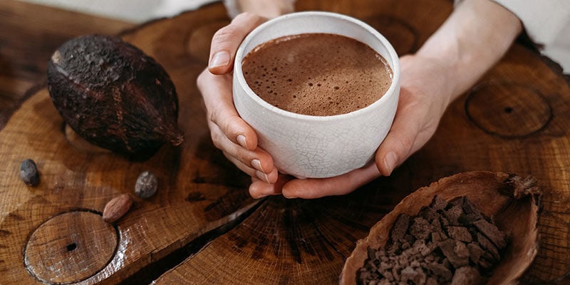 How to make hot chocolate with mushrooms
