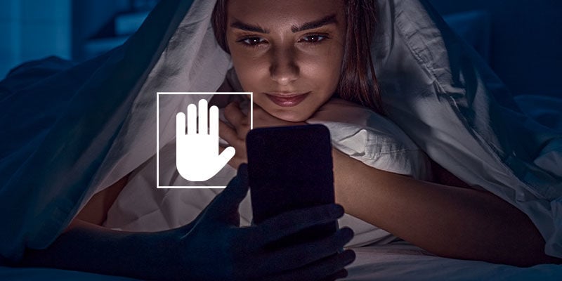 Avoid Your Phone Or TV An Hour Before Bed