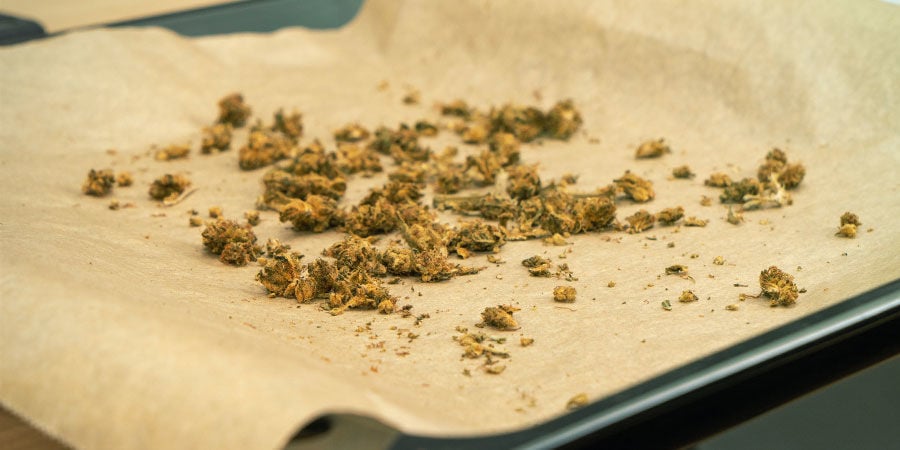Let the cannabis cool down to room temperature