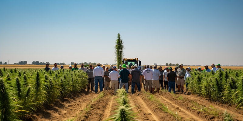 The world’s tallest cannabis plant