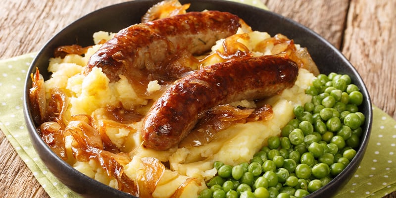 Main course - Mind-blowing bangers & mash
