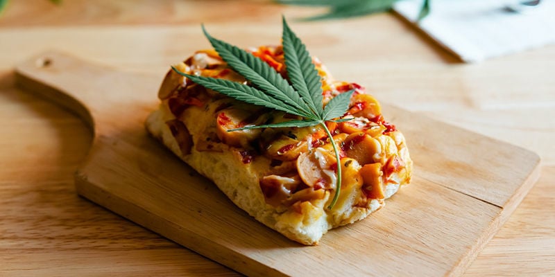 Cannabis-infused pizza