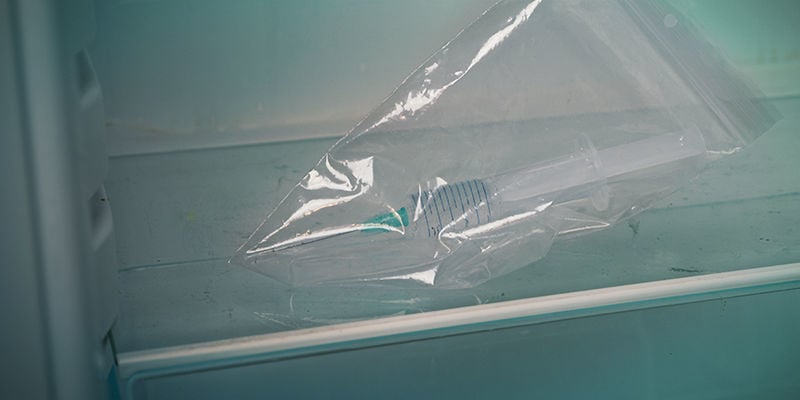Magic Mushroom Spore Syringe: store your spore syringes in an airtight ziplock bag in the fridge