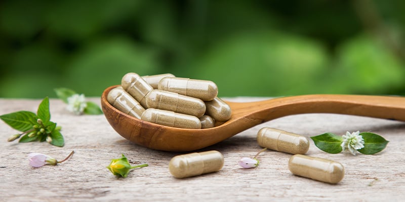 Damiana supplements and capsules