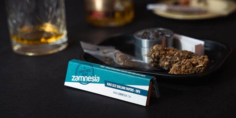 Zamnesia Hemp Rolling Papers King Size + Tips