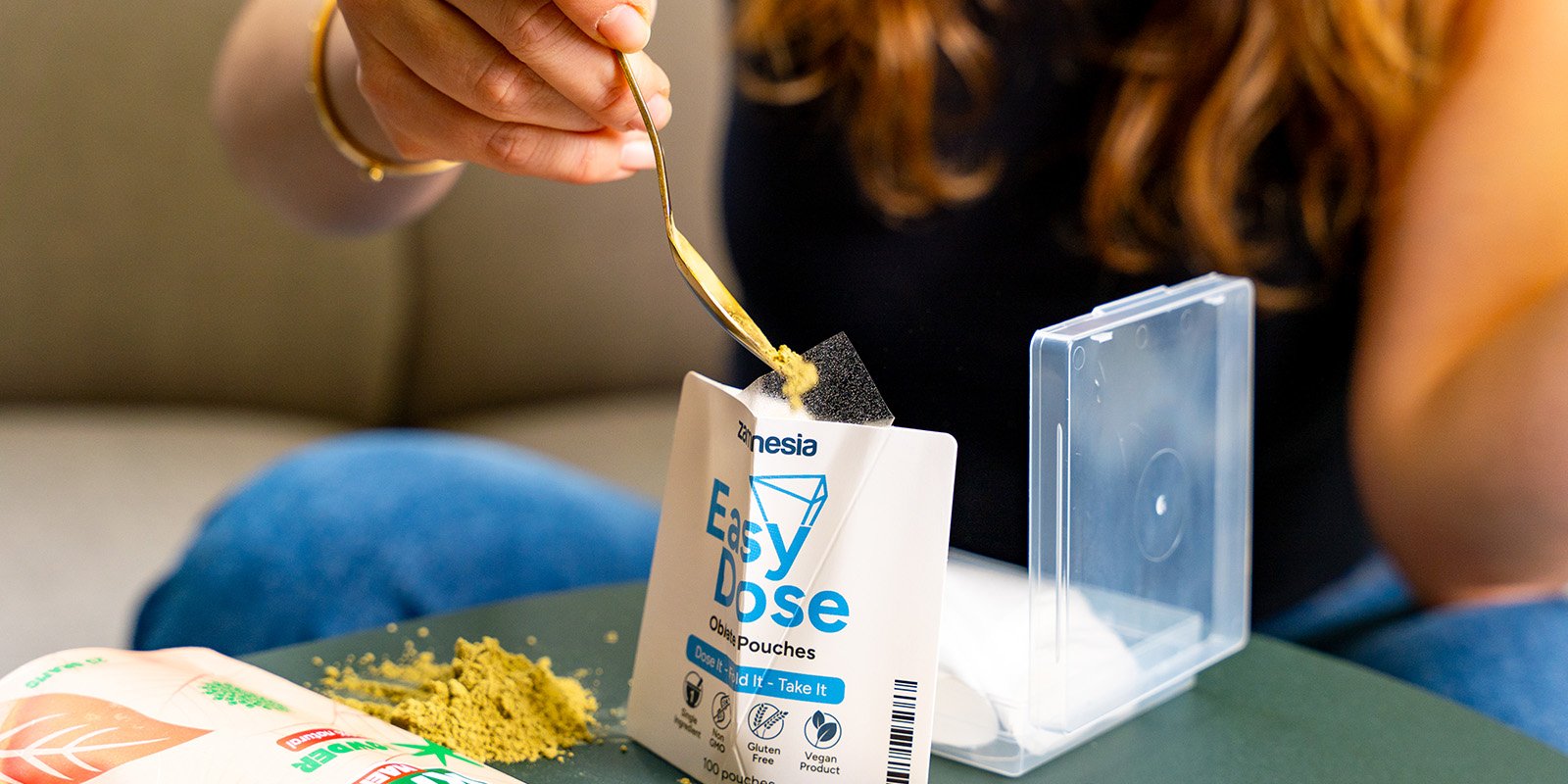 Beutel einlegen und befüllen