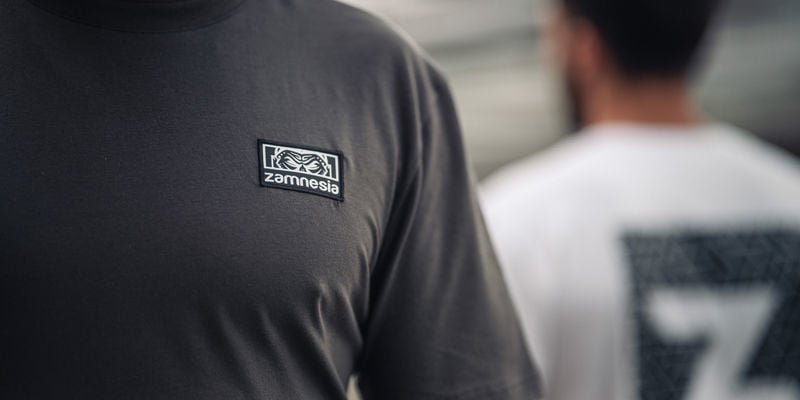 Zamnesia Icon T-Shirt mit Grafik grau