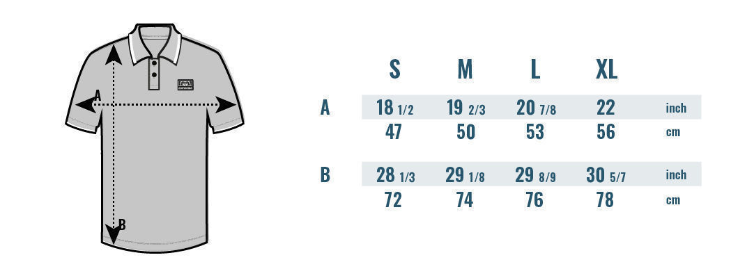 Zamnesia Icon Polo Size table