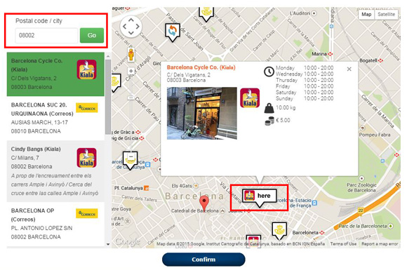 Select your pickup location Select your pickup location
