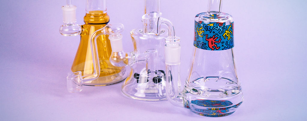 Glass Percolator Bong Amsterdam, Purple