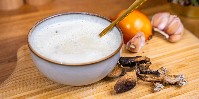 Marijuana mushroom soup