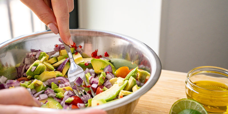 Mash The Avocados With A Fork Or A Pestle And Mortar