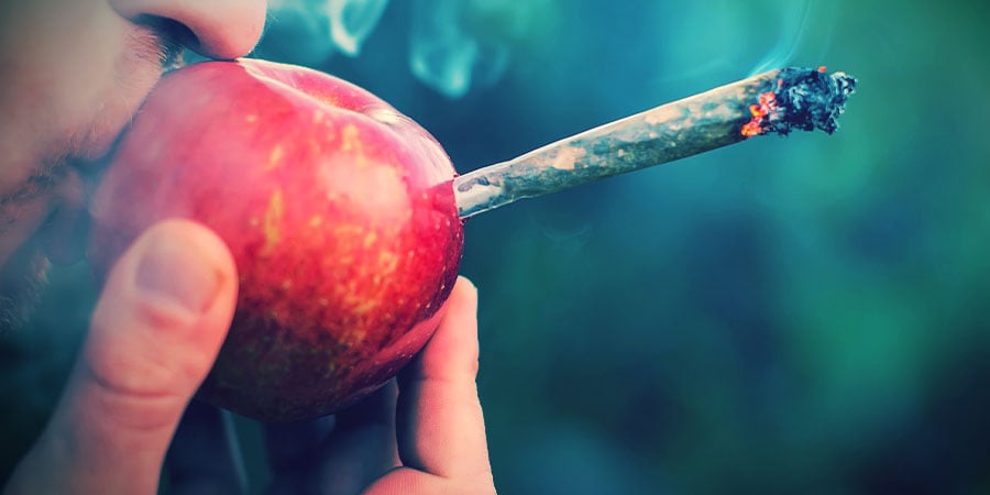 Smoke Cannabis Apple Pipe