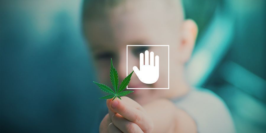 Never consume cannabis in front of your kids