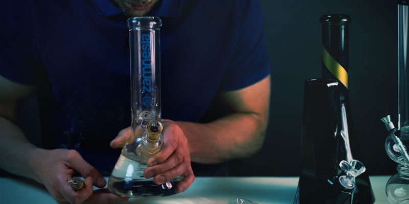 How Use Bong: Exhale without holding