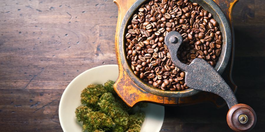 USE A COFFEE GRINDER TO MAKE CANNA-COFFEE