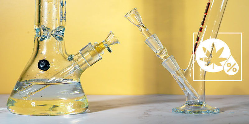 Can you calculate how much THC is filtered out by bong water?