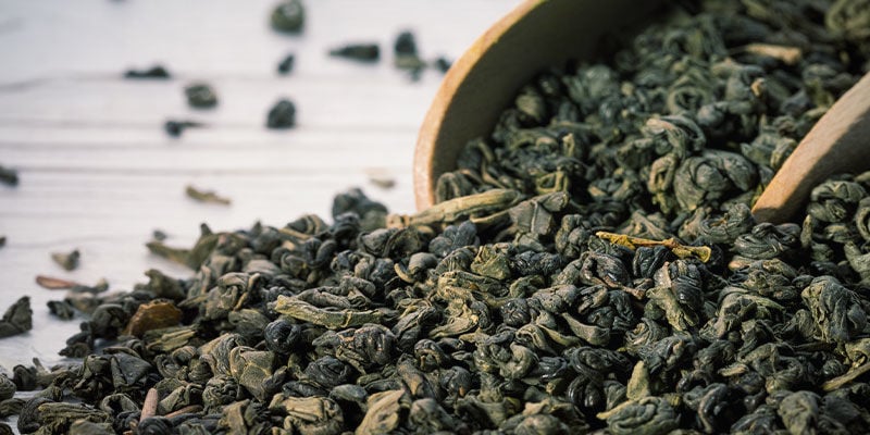 GUNPOWDER GREEN TEA: 180 °C / 356 °F