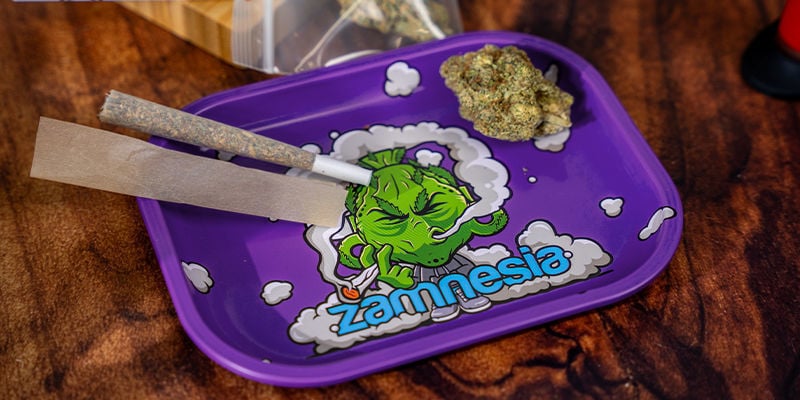 Budhead Metal Rolling Tray Small (Zamnesia)