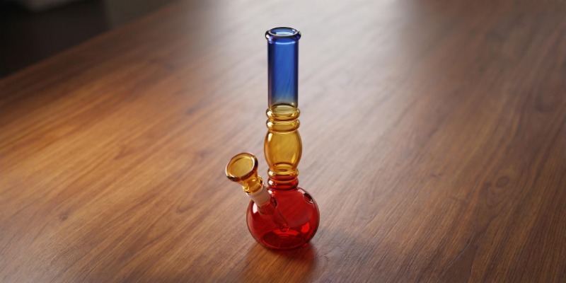 Glass Bong Rasta Straight