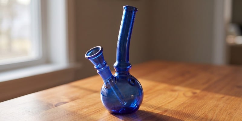 Blue Glass Bong