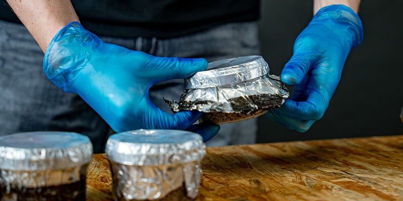 PF tek Loosen up the top layer of aluminium foil