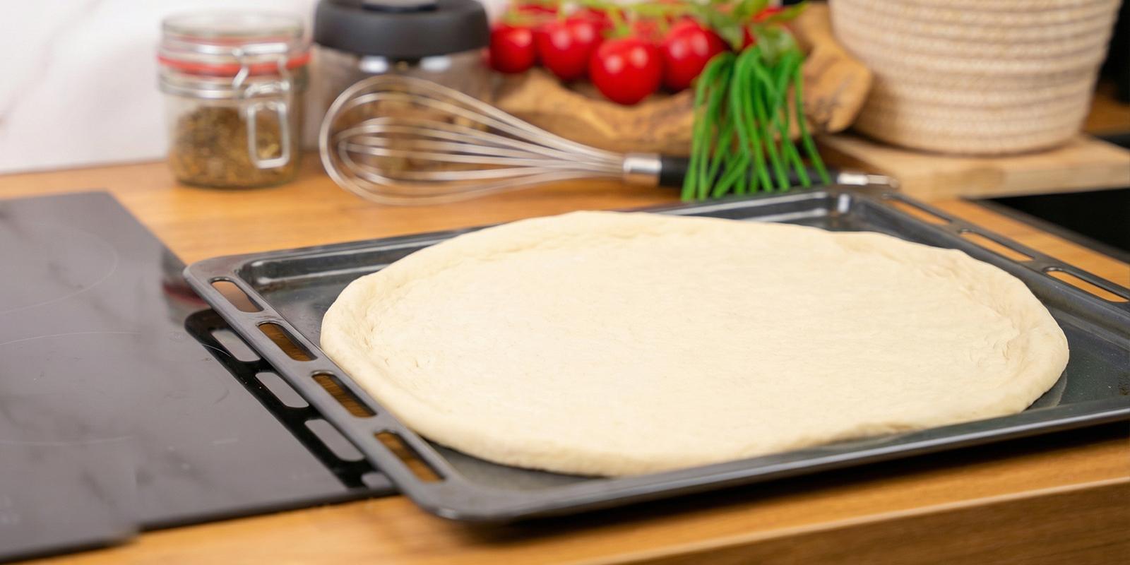 Prepare the pizza crust Prepare the pizza crust