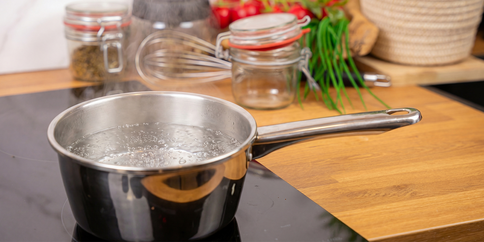 Heat the water Heat the water