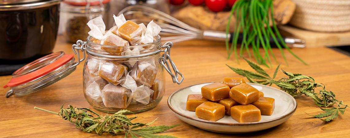 Cannabis infused caramels